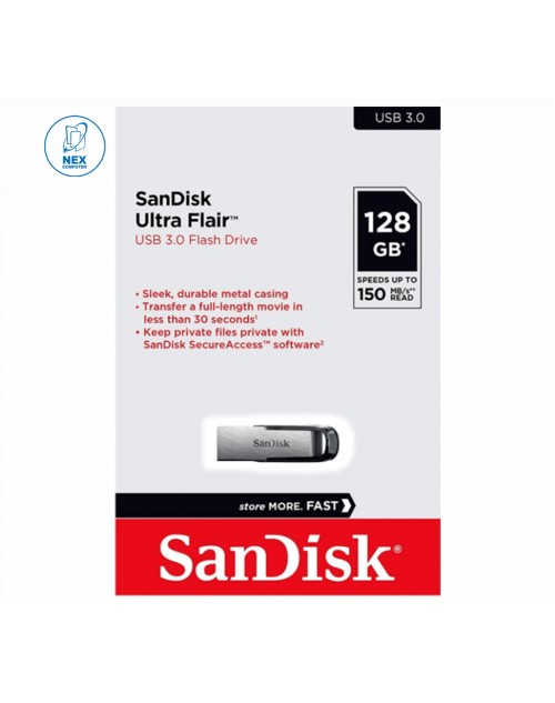 Sandisk Ultra Flair 128GB USB 3.0 Flash 